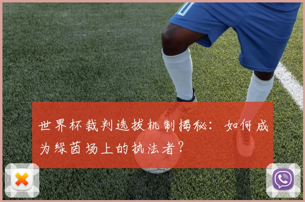 世界杯裁判选拔机制揭秘：如何成为绿茵场上的执法者？